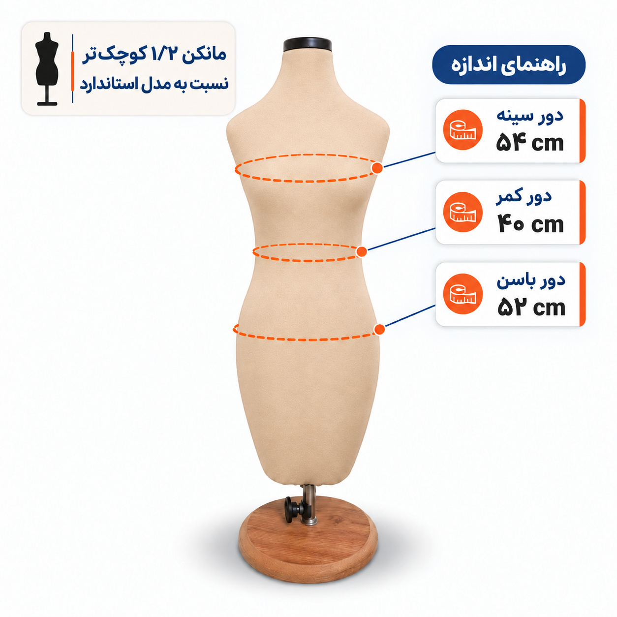 مانکن 1/2 کرم